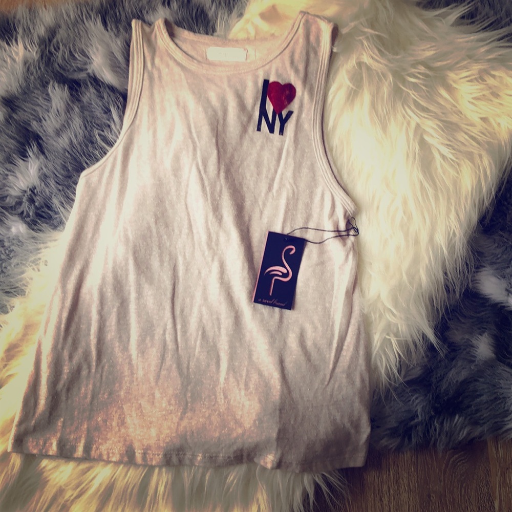 NWT Sugar I ❤️ New York athleisure muscle tank